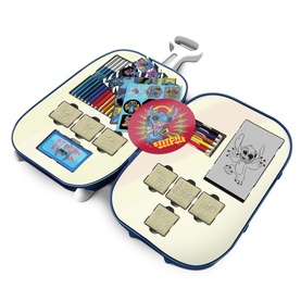 Stitch 63-Piece Colouring & Stamp Activity Trolley