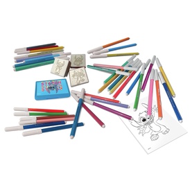 Stitch 42-Piece Colouring & Stamp Set