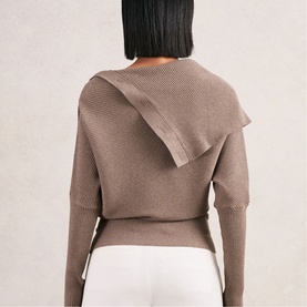 Lexi Ribbed Shawl Sweater