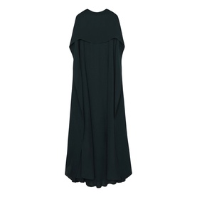 Greta Crepe Cape Dress