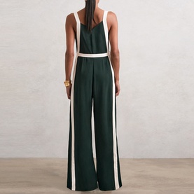 Salma Wide Leg Belted Jumpsuit