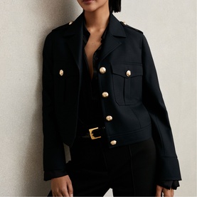 Jaque Wool Cropped Jacket