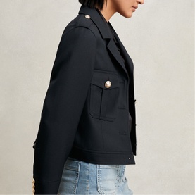 Jaque Wool Cropped Jacket