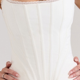 Cadie Lace Trim Corset Top