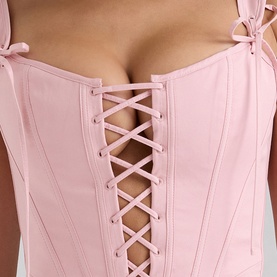 Callie Lace-Up Corset Top