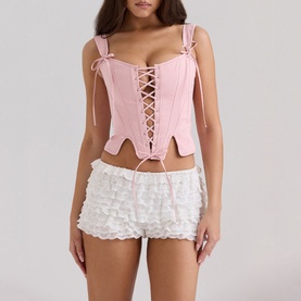 Callie Lace-Up Corset Top