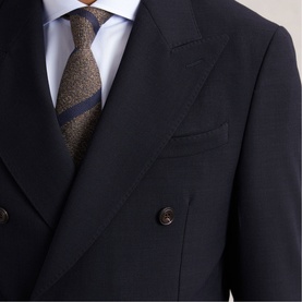 Belmont Double-Breasted Textured Suit Jacket