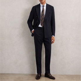 Belmont Double-Breasted Textured Suit Jacket