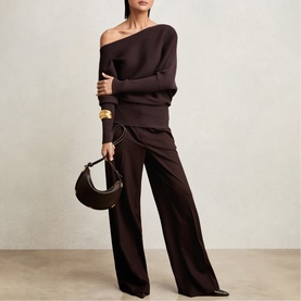Lorna Asymmetric Draped Sweater