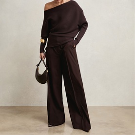 Lorna Asymmetric Draped Sweater