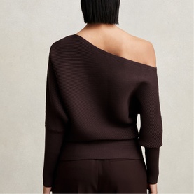 Lorna Asymmetric Draped Sweater