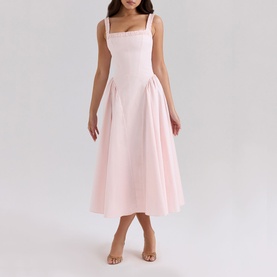 Dorothy Pleated Flared Sundress