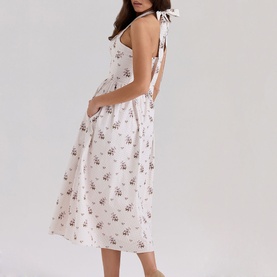 Emilia Floral Halter Dress
