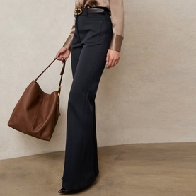 Priya High-Rise Flared Trousers