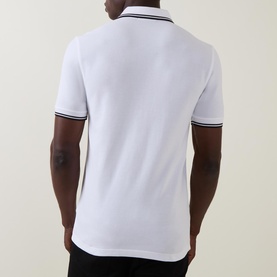 Laurel Logo Twin Tipped Polo Shirt