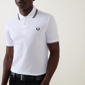 Laurel Logo Twin Tipped Polo Shirt