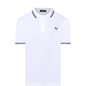 Laurel Logo Twin Tipped Polo Shirt