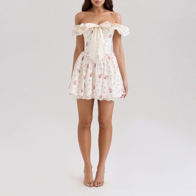 Jaide Off The Shoulder Floral Mini Dress