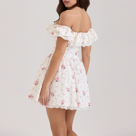 Jaide Off The Shoulder Floral Mini Dress