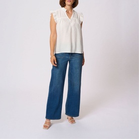 Liany Via Frilled Trim Blouse