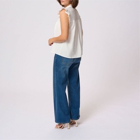 Liany Via Frilled Trim Blouse