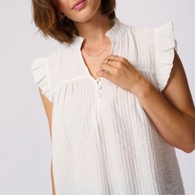 Liany Via Frilled Trim Blouse