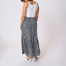Maxi Printed Smocked Skirt