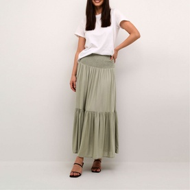 Maxi Tiered Smocked Skirt