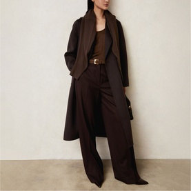 Rene Double-Breasted Blindseam Coat