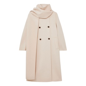 Indira Double-Breasted Scarf Coat