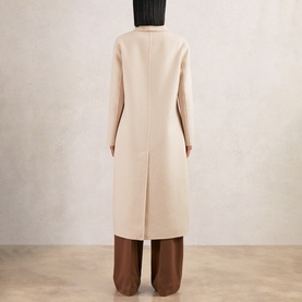 Indira Double-Breasted Scarf Coat