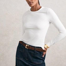 Jada Solid Long-Sleeved Top