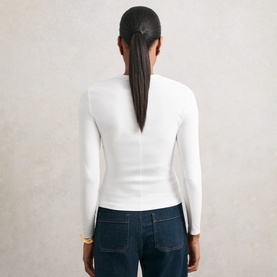 Jada Solid Long-Sleeved Top