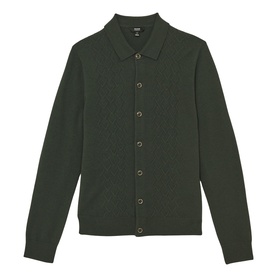 Reiss Gideon-Stitch Knit Cardigan