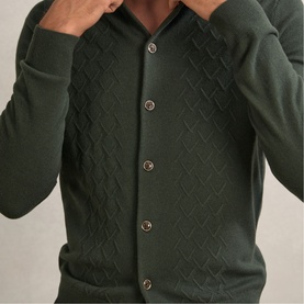 Gideon-Stitch Knit Cardigan