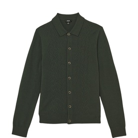 Gideon-Stitch Knit Cardigan