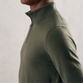 Blackhall Merino Wool Half-Zip Sweater