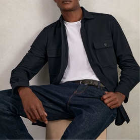 Forsithe Textured Twin-Pocket Overshirt