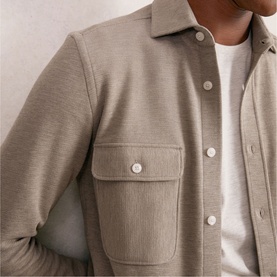 Forsithe Textured Twin-Pocket Overshirt