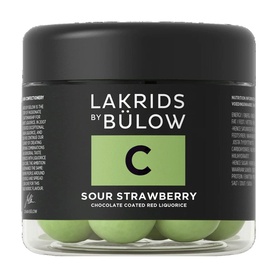 Sour Strawberry Chocolate Coated Liquorice 125g