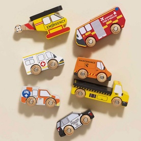 Emergency Helicopter & Rescue Cars Set