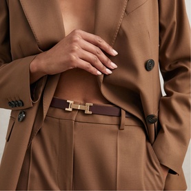 Hayley Leather Square Hinge Belt