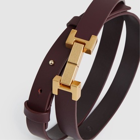 Hayley Leather Square Hinge Belt