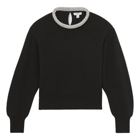 Crissie Necklace-Trim Sweater