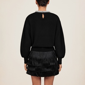 Crissie Necklace-Trim Sweater
