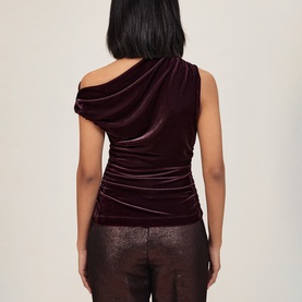 Demi Velvet Off-Shoulder Top