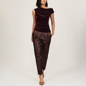 Demi Velvet Off-Shoulder Top