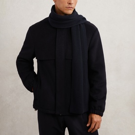 Chesterfield Rib-Knit Scarf