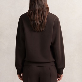 Annabel Interlock Shawl-Neck Sweatshirt