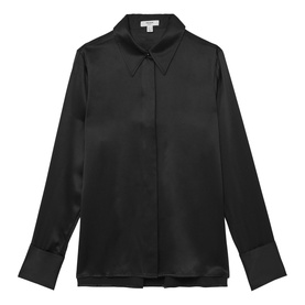 Ameira Double Cuff Regular Fit Silk Shirt